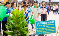 Hoa hậu Nguyễn Thanh Hà tham gia hoạt động bảo vệ môi trường