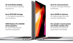 MacBook Pro 16 inch chính thức ra mắt: nhiều cải tiến, giá không đổi