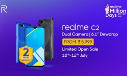 Realme C2 đạt doanh số một triệu máy trong thời gian ngắn
