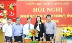 Tổng Biên tập Báo Quảng Ngãi được điều động giữ chức Phó Trưởng ban Thường trực Ban Tổ chức Tỉnh uỷ