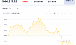 Giá Bitcoin hôm nay 18/8: Điều chỉnh nhẹ, khối lượng giảm