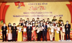 21 thí sinh đạt giải hội thi giảng viên lý luận chính trị, báo cáo viên, tuyên truyền viên giỏi Hà Tĩnh