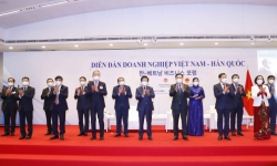 Chủ tịch Quốc hội Vương Đình Huệ và Chủ tịch Quốc hội Hàn Quốc dự Diễn đàn Doanh nghiệp Việt - Hàn