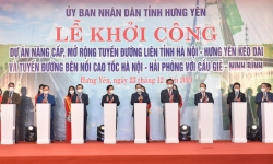 Thủ tướng Phạm Minh Chính dự lễ khởi công một số dự án hạ tầng chiến lược tại Hưng Yên