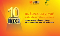 SHB tiếp tục được vinh danh top 10 doanh nghiệp vốn hóa lớn có BCTN tốt nhất