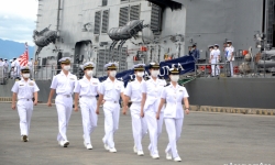 Biên đội tàu huấn luyện thuộc lực lượng tự vệ biển Nhật Bản thăm Đà Nẵng