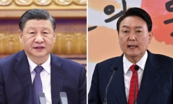 Chủ tịch Trung Quốc Tập Cận Bình điện đàm với Tổng thống đắc cử Hàn Quốc
