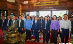 Hội Nhà báo Việt Nam tổ chức 'về nguồn' tại di tích lịch sử ATK, Định Hóa, Thái Nguyên