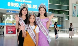 Hoa hậu Như Quỳnh, Phương Nga và Phùng Hiểu Anh đẹp rạng ngời ngày về nước sau đăng quang