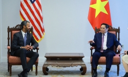 Thủ tướng Phạm Minh Chính tiếp Tổng Giám đốc WB, lãnh đạo một số tập đoàn lớn của Hoa Kỳ