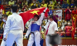 Những hình ảnh ấn tượng của Taekwondo Việt Nam tại SEA Games 31 trong ngày 17/5