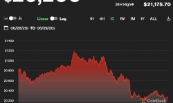 Giá Bitcoin hôm nay 29/6: Trượt về quanh mốc 20.000 USD