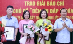 Bắc Giang trao giải cuộc thi báo chí về đề tài “Đền ơn đáp nghĩa”