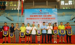 Khai mạc Giải bóng bàn, cầu lông các cơ quan báo chí tỉnh Thái Nguyên