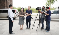Gần 50 hội viên, nhà báo đi thực tế các công trình trọng điểm tại Thành phố Thái Nguyên