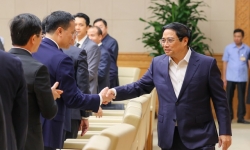 Thủ tướng Phạm Minh Chính gặp lãnh đạo các ngân hàng thương mại