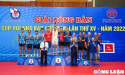 Các hạng mục giải thưởng tại Giải Bóng bàn Cúp Hội Nhà báo Việt Nam lần thứ XV