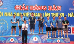 Giải Bóng bàn Cúp Hội Nhà báo Việt Nam lần thứ XV, đoàn Hòa Bình đạt 1 HCV, 4 HCĐ
