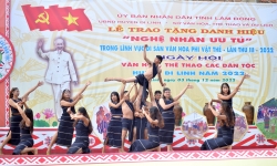 Ngày hội Văn hóa các dân tộc huyện Di Linh và trao tặng danh hiệu “Nghệ nhân ưu tú”