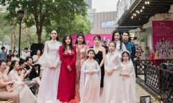 Hoa hậu Hương Giang về Hải Phòng dự lễ khai trương Học viện đào tạo Người mẫu nhí