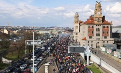 Hàng nghìn người Séc xuống đường biểu tình vì lạm phát tăng cao