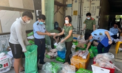Hà Nam: Thu giữ 1,5 tấn thực phẩm đông lạnh không rõ nguồn gốc