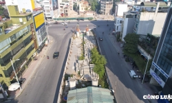 Hà Nội: Phân luồng, tổ chức giao thông nút giao Hồng Tiến - Nguyễn Văn Cừ