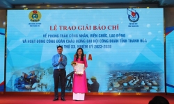 Thanh Hoá: Trao Giải báo chí về phong trào công nhân, viên chức, lao động