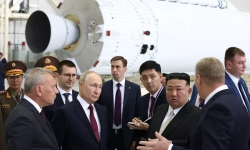 Loạt ảnh hành trình ông Kim Jong Un thăm Nga và gặp Tổng thống Vladimir Putin
