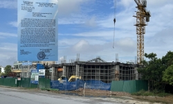Thành phố Vinh (Nghệ An): Tạm dừng hoạt động xây dựng tại dự án Trung tâm thương mại tại xã Nghi Phú!