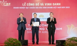 Vietnam Airlines được vinh danh “Doanh nghiệp đạt chuẩn Văn hoá kinh doanh Việt Nam” năm 2023