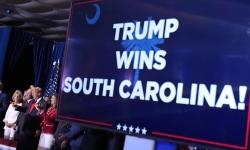 Bầu cử Mỹ 2024: Ông Trump tiếp tục thắng ở Nam Carolina, tiến gần đề cử của Đảng Cộng hòa