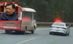Tạm giữ tài xế xe khách 'lạng lách, đánh võng' đâm vào xe Cảnh sát trên Quốc lộ 1A