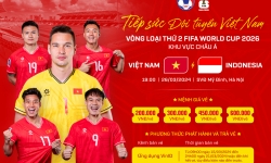 Giá vé cao nhất trận Việt Nam - Indonesia tại vòng loại World Cup 2026 là 600.000 đồng