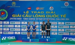 Các tay vợt Thái Lan vô địch 2 nội dung tại Giải cầu lông quốc tế Ciputra Hà Nội 2024