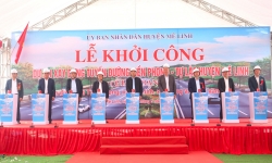 Khởi công tuyến đường rộng 48m có tổng vốn đầu tư 791 tỉ đồng tại huyện Mê Linh