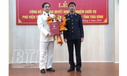 Ông Nguyễn Anh Đức được bổ nhiệm giữ chức Phó Viện trưởng Viện KSND tỉnh Thái Bình