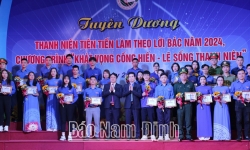 Nam Định: Tuyên dương thanh niên tiên tiến làm theo lời Bác năm 2024