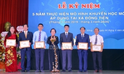 Nguyên Phó Chủ tịch nước Nguyễn Thị Doan dự “Ngày hội khuyến học” tại Bắc Ninh