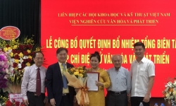 Bổ nhiệm bà Nguyễn Thị Hoa làm Tổng biên tập Tạp chí điện tử Văn hóa và Phát triển