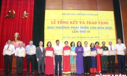 30 tập thể, cá nhân xuất sắc được trao Giải thưởng Phát triển văn hóa đọc
