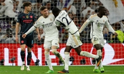 Real Madrid hòa kịch tính trước Man City ở lượt đi tứ kết Champions League