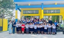 Đoàn Thanh niên VTV đồng hành, chung sức xây trường cho trẻ em vùng sâu