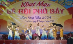 Nam Định: Tưng bừng khai mạc Lễ hội Phủ Dầy năm 2024
