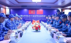 Cảnh sát biển Việt Nam và Trung Quốc kết thúc tốt đẹp chuyến tuần tra liên hợp