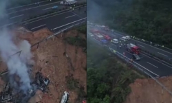Sập đường cao tốc ở Trung Quốc, ít nhất 19 người thiệt mạng