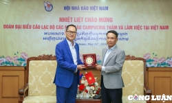 Hội Nhà báo Việt Nam và CLB các nhà báo Campuchia thúc đẩy mối quan hệ hợp tác hữu nghị