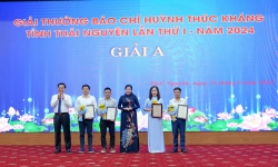 Thái Nguyên trao giải thưởng báo chí Huỳnh Thúc Kháng lần thứ I năm 2024
