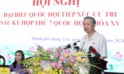 Chủ tịch nước Tô Lâm tiếp xúc cử tri tại tỉnh Hưng Yên