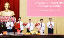 Tỉnh ủy Ninh Bình công bố các quyết định về công tác cán bộ của Ban Bí thư Trung ương Đảng